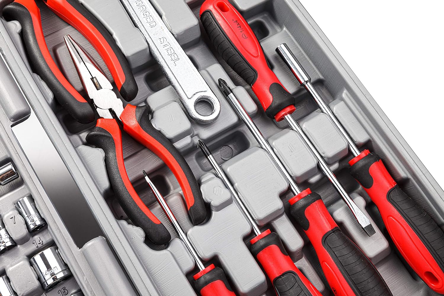 Thumbnail 5 de CARTMAN 205-Piece Ratchet Wrench Tool Set with SAE/Metric Sockets and Carry Case
