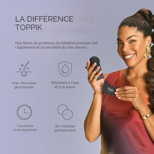 Detalle de Toppik Fibres Capillaires Densifiantes à base de Kératine – Blond — 27,5 g