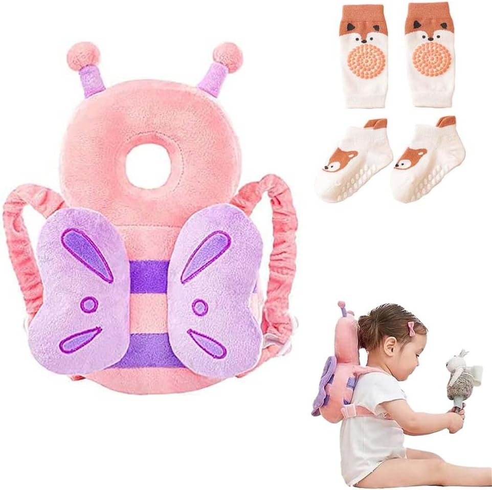 Bambebe Baby Head Protection Pillow Backpack Safety Pads (Adjustable) for 4–24 Months