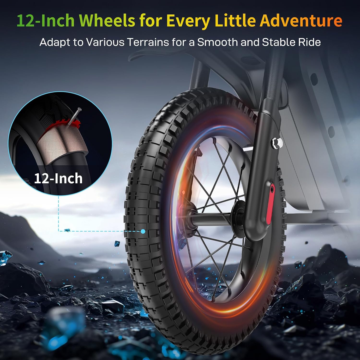 Thumbnail 4 de EVERCROSS EV05M Motocicletta Elettrica per Bambini da 150 W, 8/16 km/h, autonomia fino a 15 km | 12