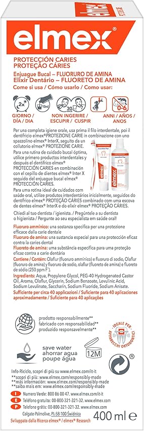 Thumbnail 2 de Elmex Protección Caries Enjuague Bucal 400 ml — colutorio con fluoruro de amina