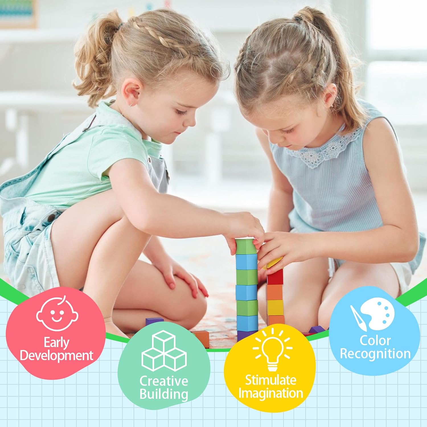 Detalle 2 de GAGAKU Magnetic Building Blocks (Magnetic Cubes) for 18 months+