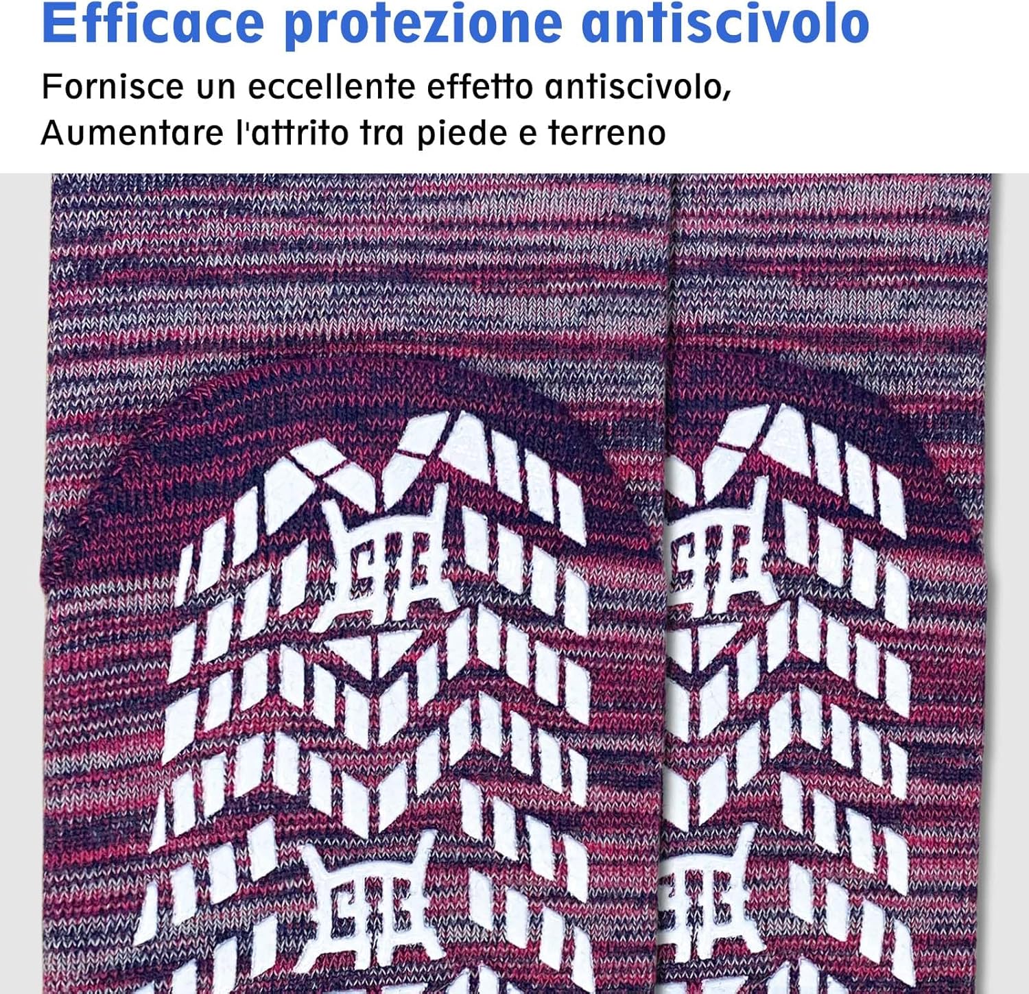 Thumbnail 3 de PUTUO Uomo Calze antiscivolo in cotone con grip in gomma (4 paia) 39-50