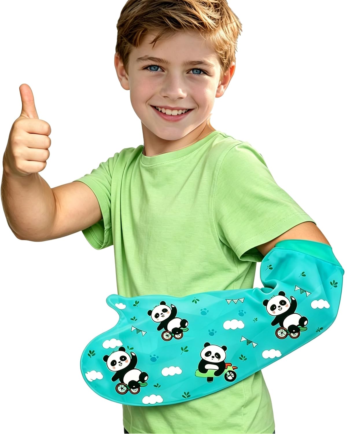 Detalle de EuyiHlybt Arm cast cover kids, waterdichte gipsbeschermer met pandamotief