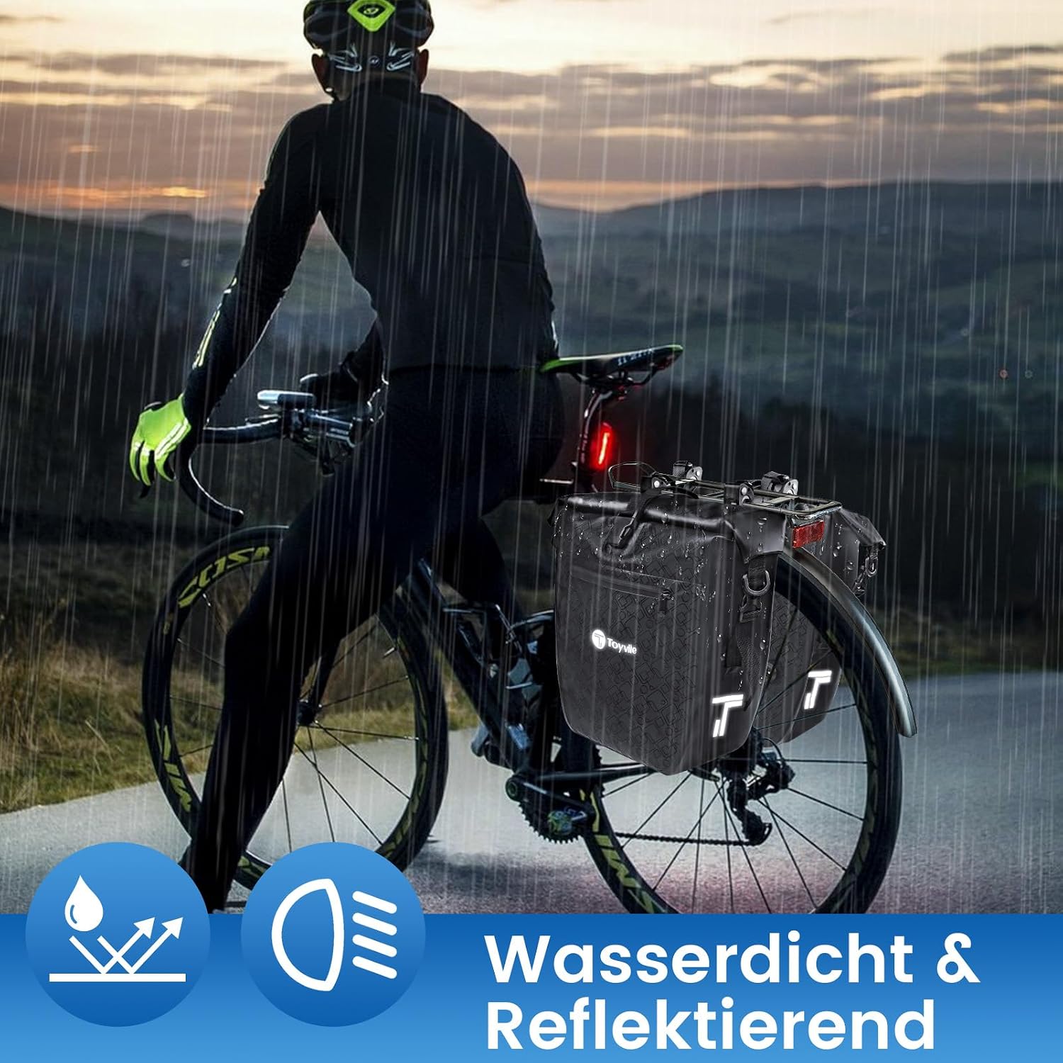 Thumbnail 5 de Fahrradtaschen für Gepäckträger 2 ER SET 48L