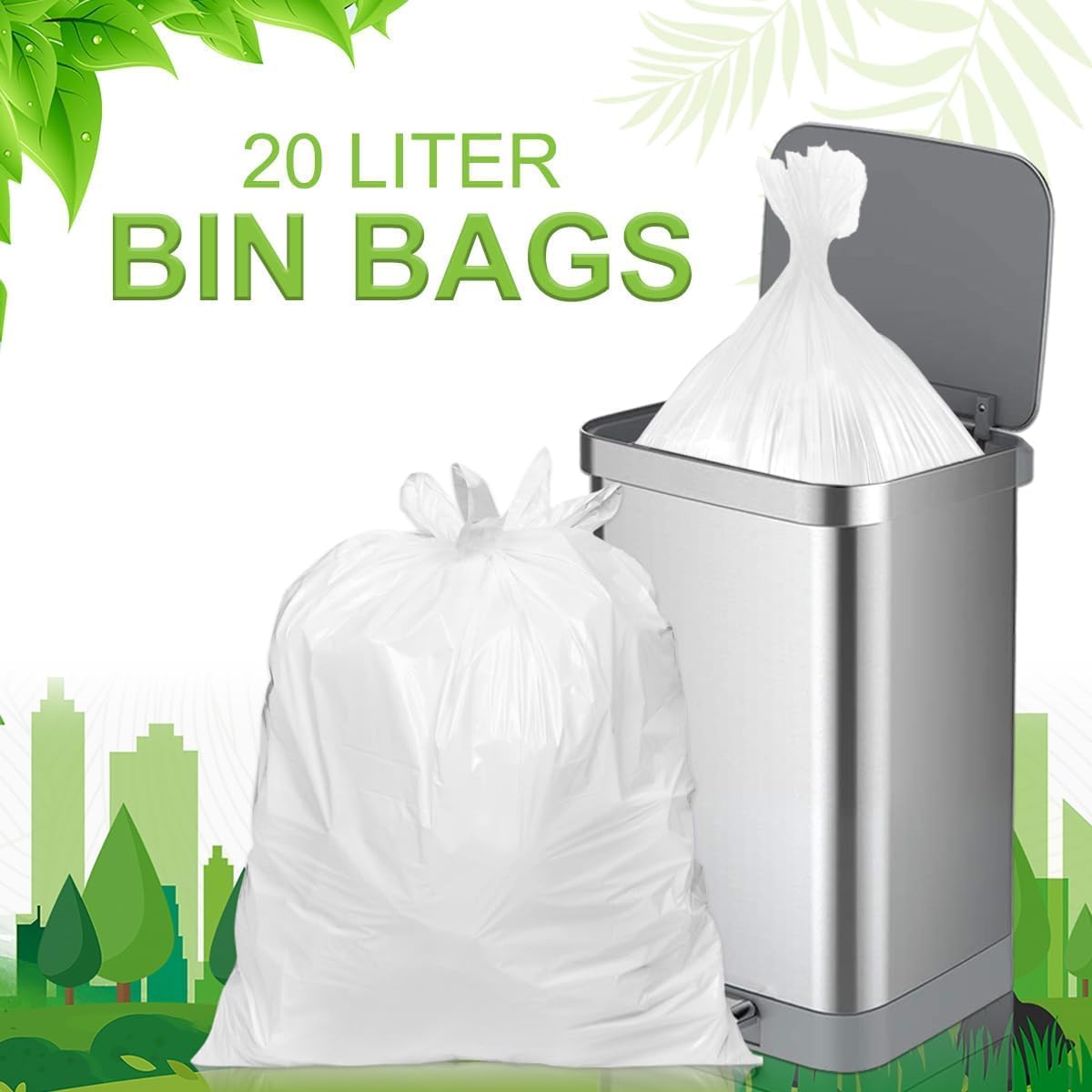 Detalle 1 de OKKEAI 20l bin liners for small bins