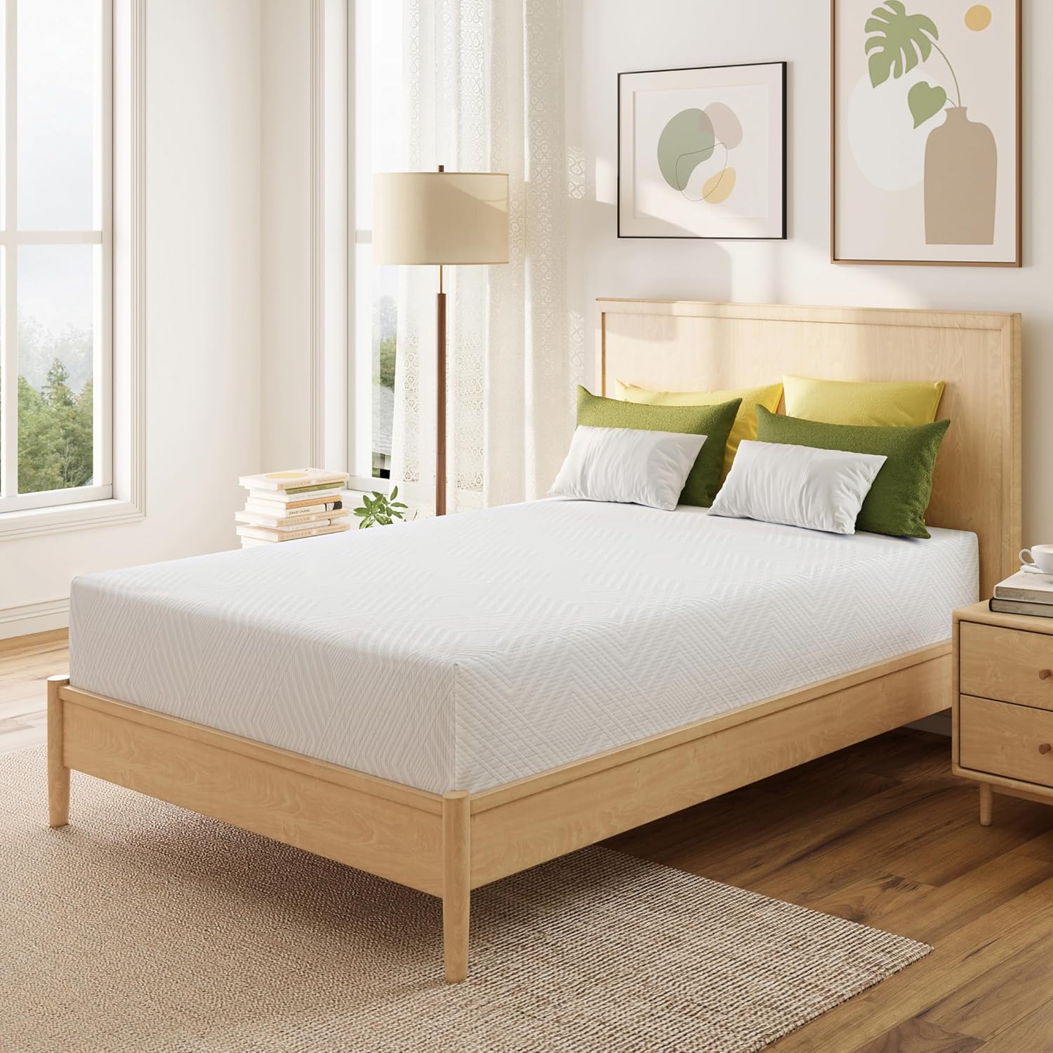 Detalle de MLILY ME5080F Full Memory Foam Mattress, 8-Inch Medium-Firm with Cooling Gel