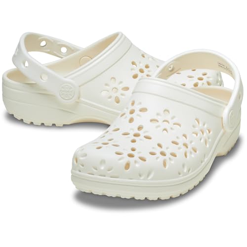 Thumbnail 5 de Crocs Classic Floral Cut Out Clog K Zuecos niños 30/31 Chalk