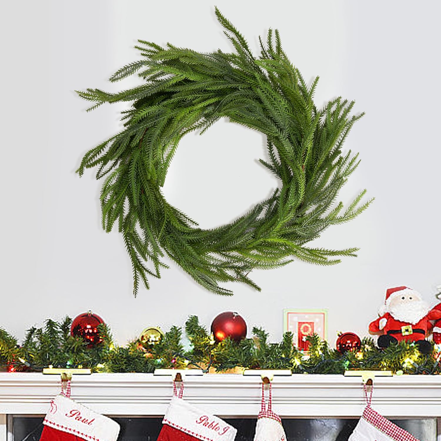 Thumbnail 3 de 6 Ft Norfolk Pine Garland for Christmas 🎄