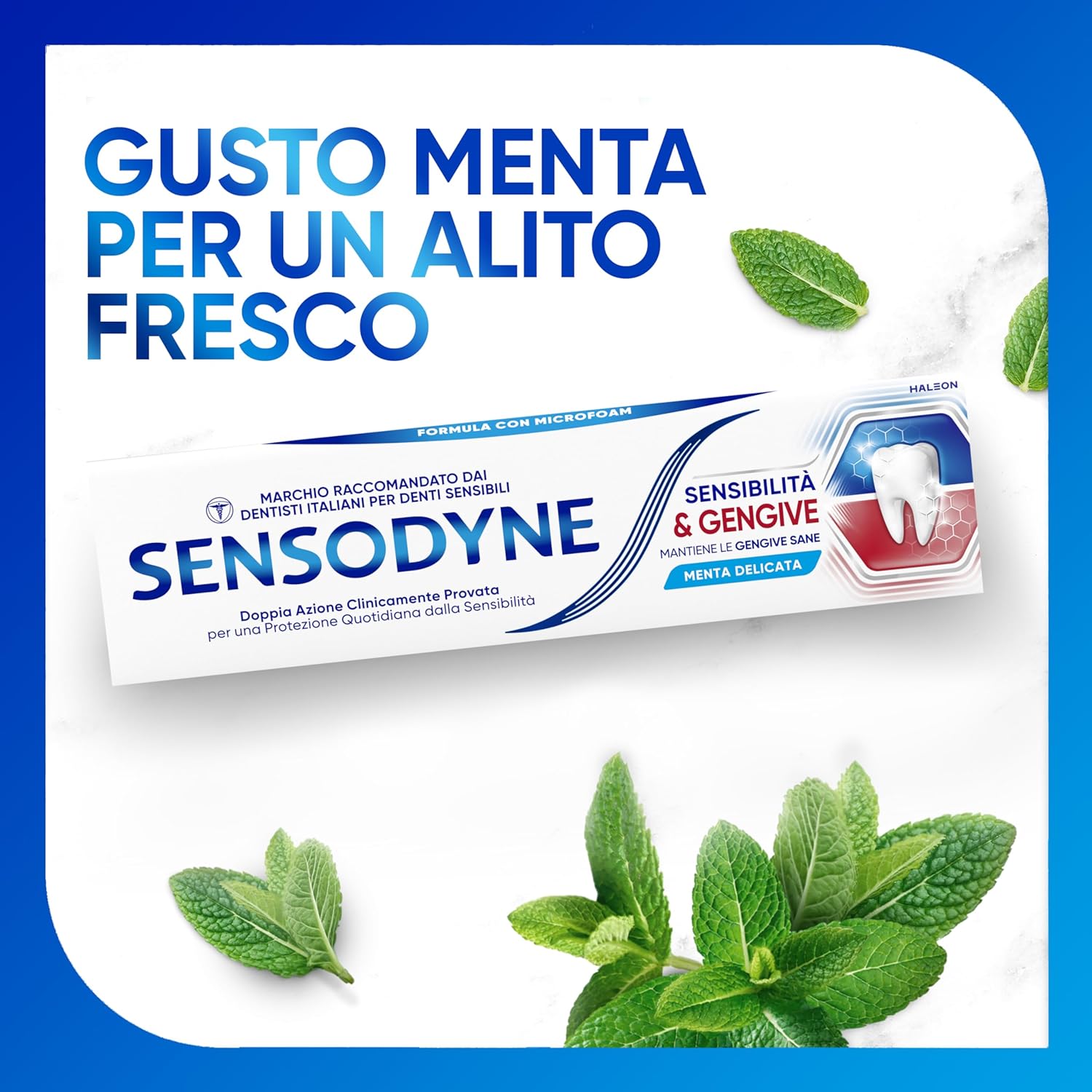 Detalle de Sensodyne Dentifricio Sensibilità & Gengive — per denti sensibili e fastidi gengivali (4x75 ml)