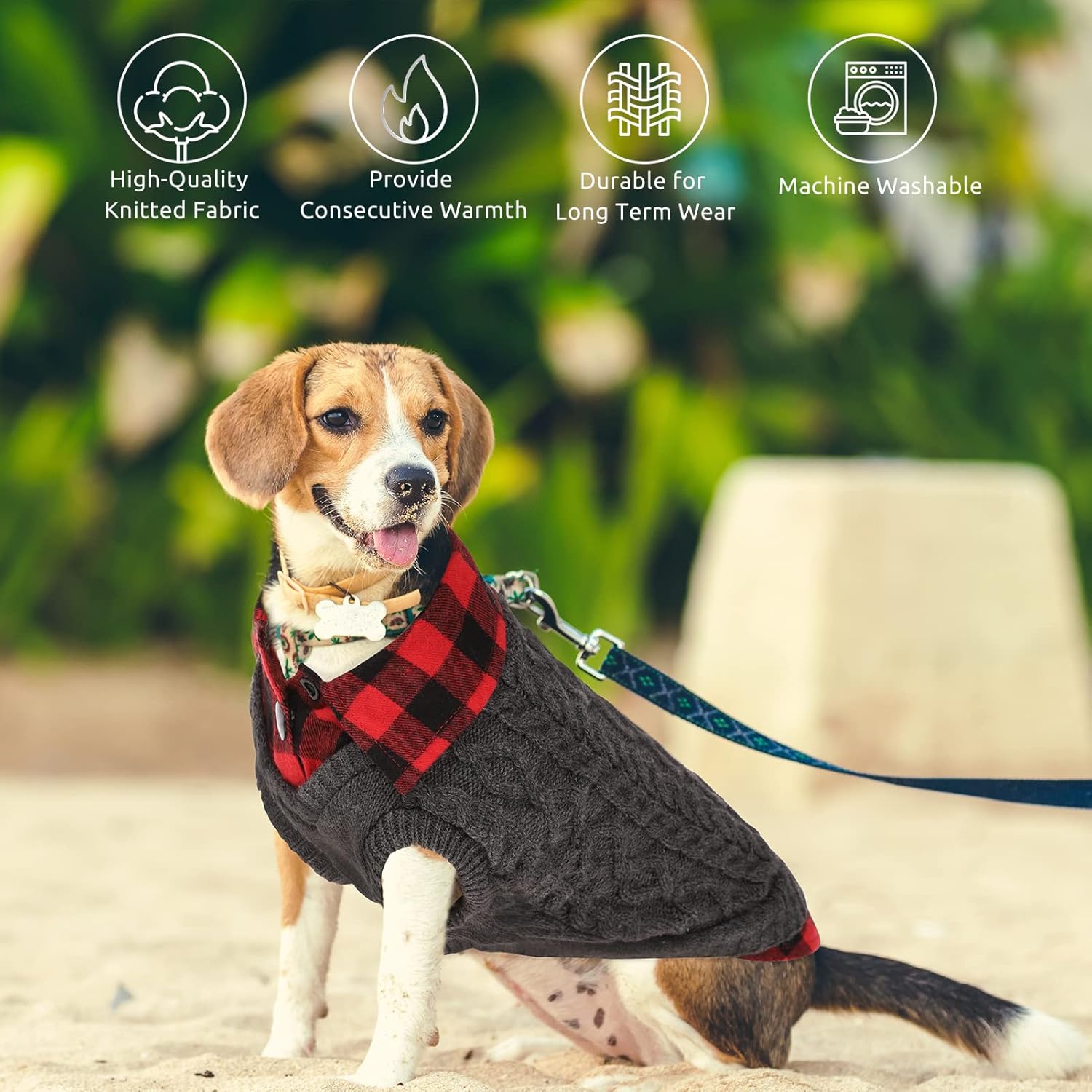 Thumbnail 6 de CITÉTOILE Winter Dog Jumper Grey M