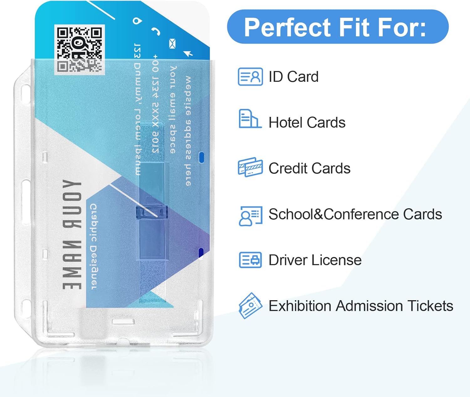 Thumbnail 5 de Vicloon Porta badge orizzontale 92x62 mm 🎫