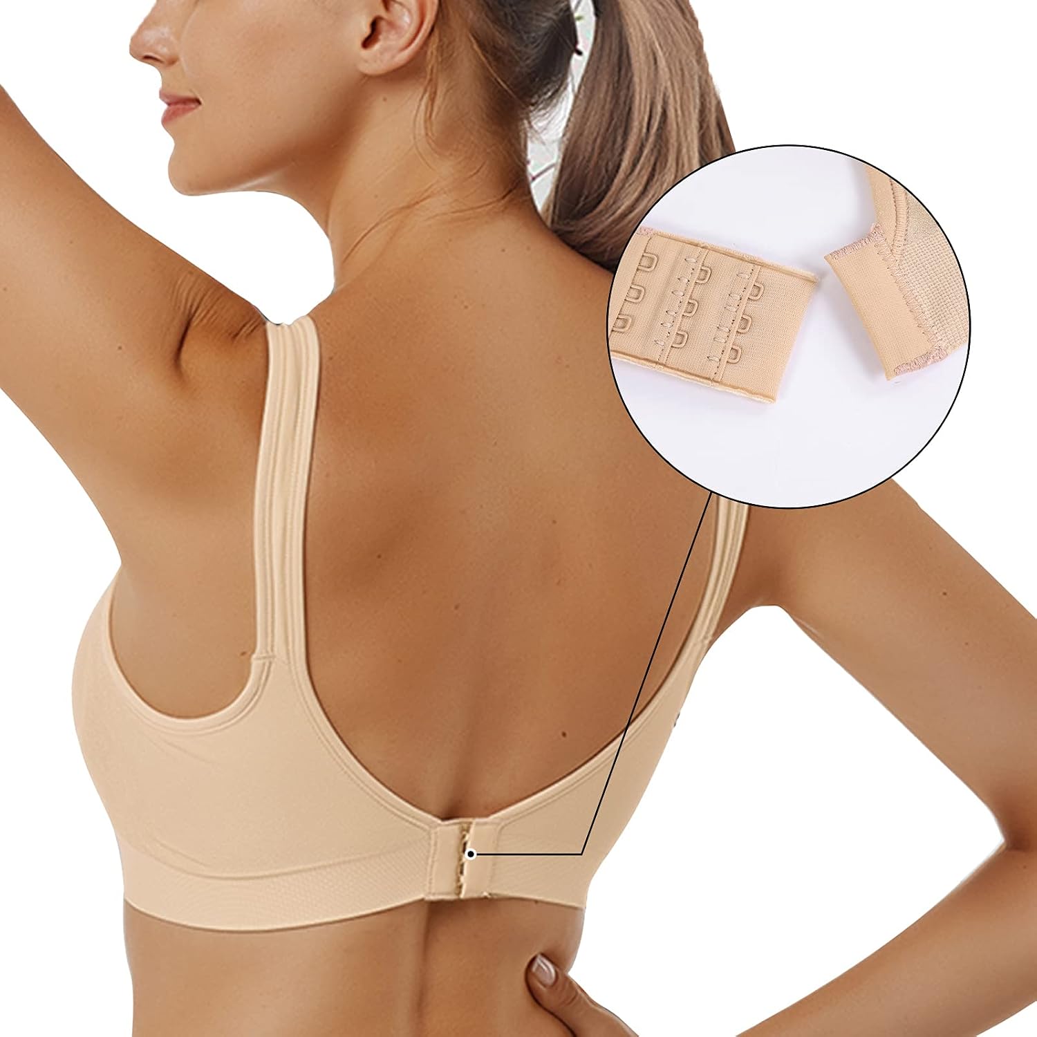 Detalle 1 de Vertvie Sport BH Set 1/2/3er Gepolstert