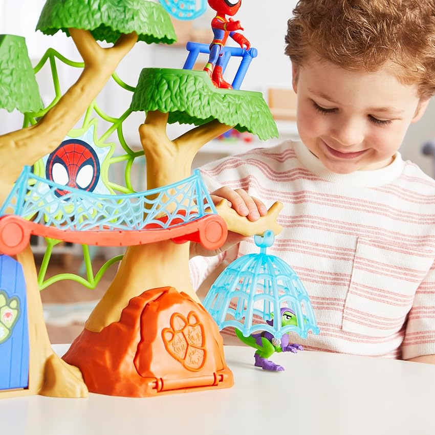 Thumbnail 6 de Spidey and his Amazing Friends Marvel Set de juego Dino-árbol arácnido