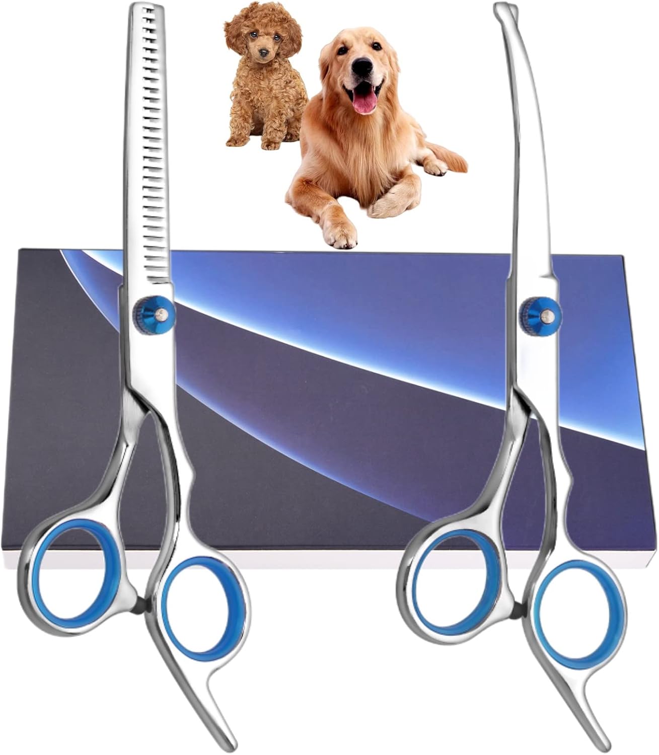 Detalle de Bubuxy Pet Grooming Scissors set of 2 ✂