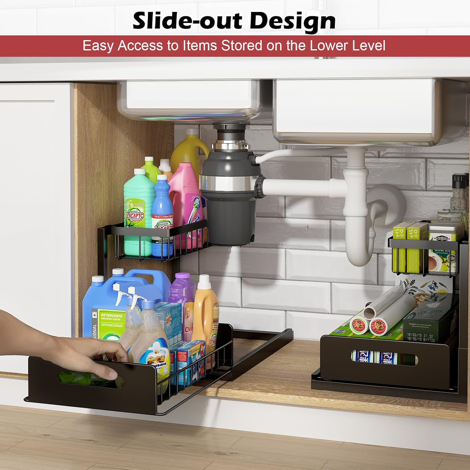 Thumbnail 2 de REALINN Under Sink Organizer 2-Pack