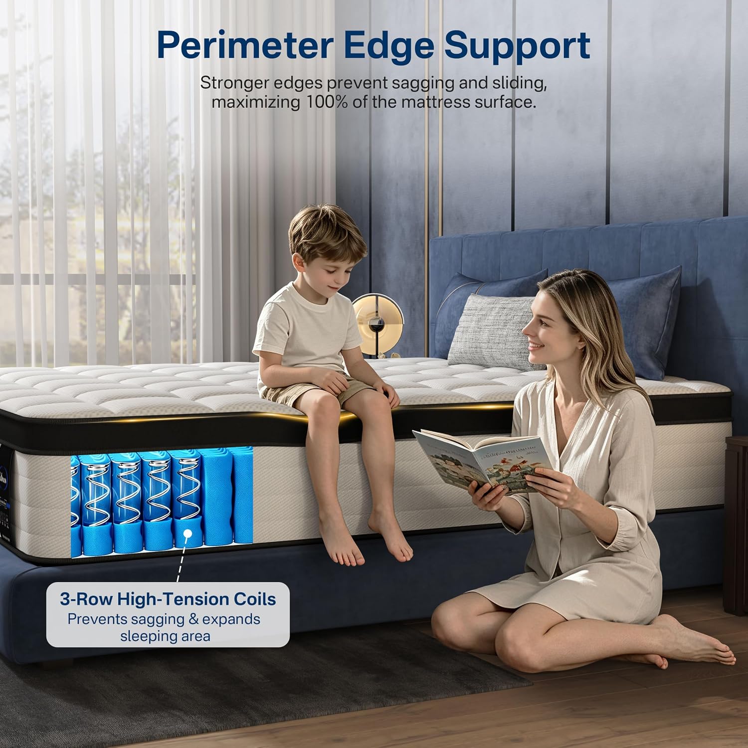 Detalle 2 de LETMOON Hybrid Mattress 14-Inch