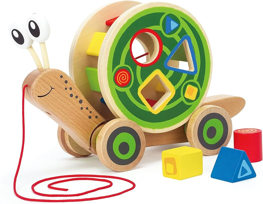 Detalle de Hape Caracol Clasificador juguete 12 meses+ 🐢