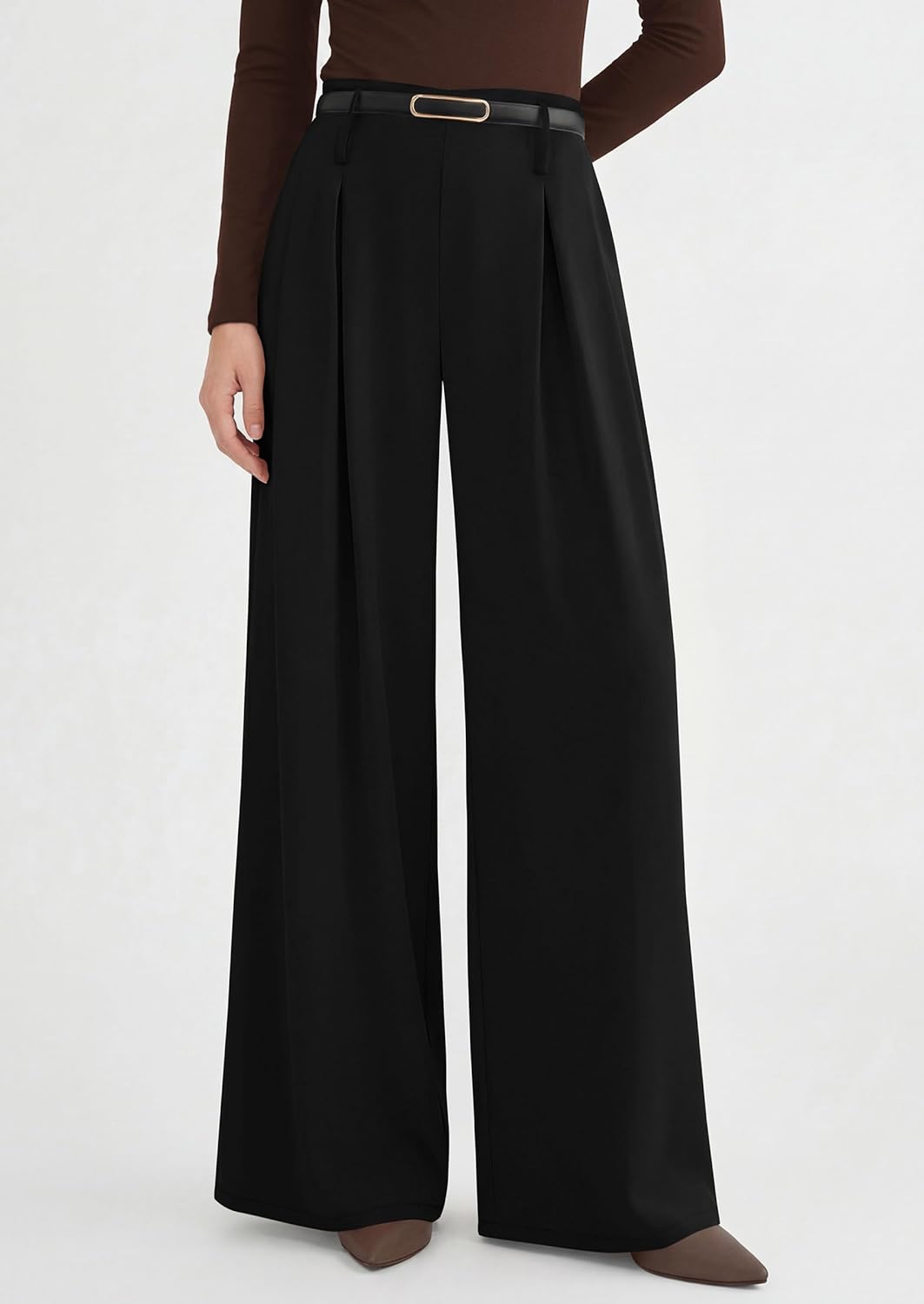 Thumbnail 4 de PRETTYGARDEN Women’s Wide-Leg Palazzo Dress Pants (Elastic High-Waist Pleated Slacks)