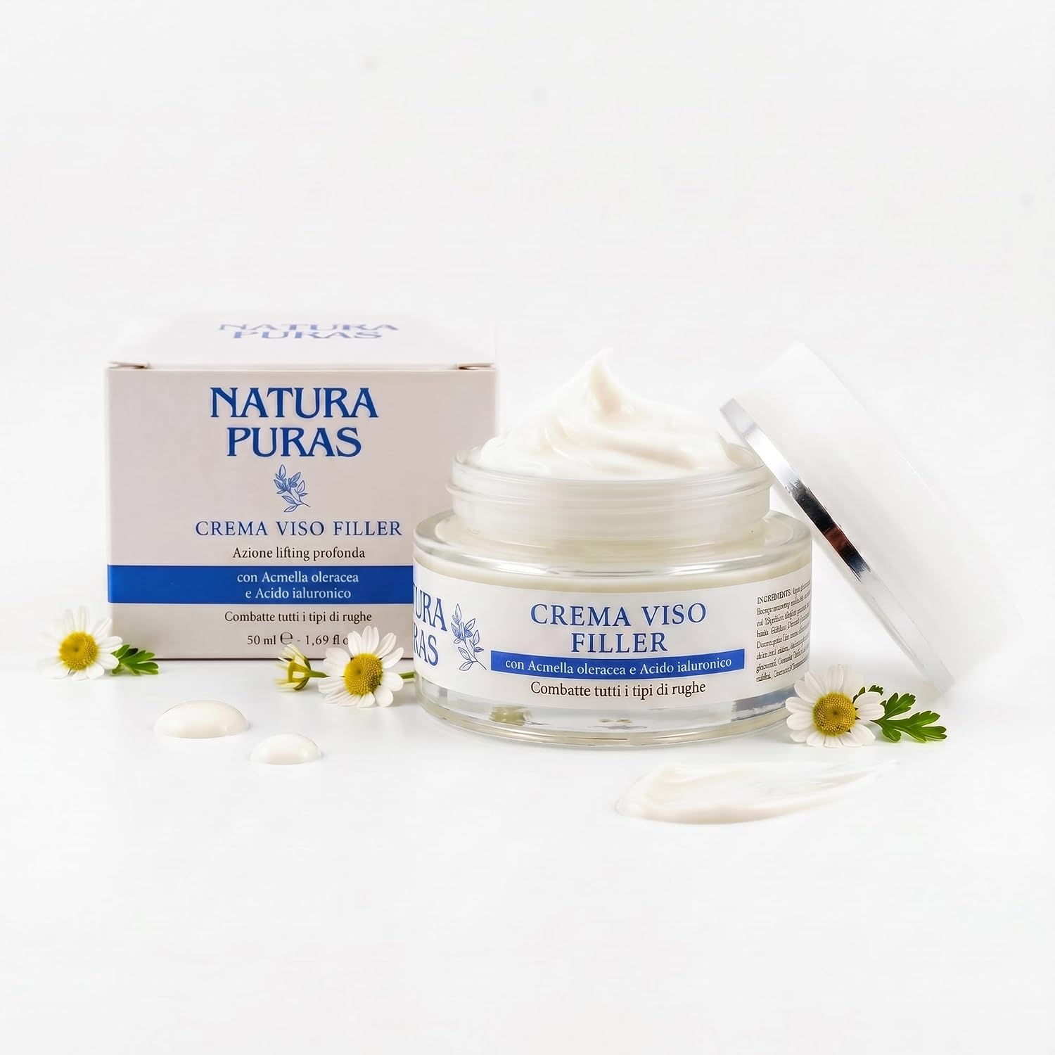 Detalle de Crema Viso Antirughe NaturaPuras Effetto Filler e Lifting – 50 ml
