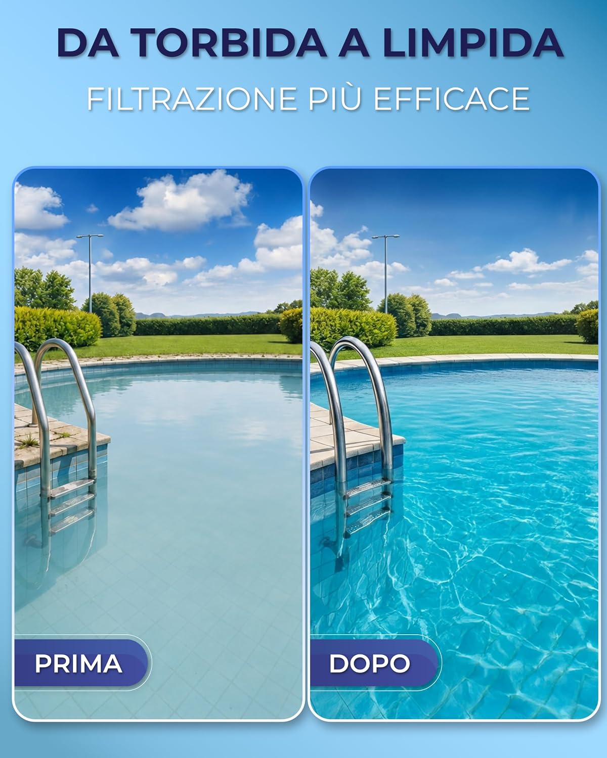 Thumbnail 4 de PoolBuddy Chiarificante Piscina 1 L – Acqua cristallina e filtrazione potenziata