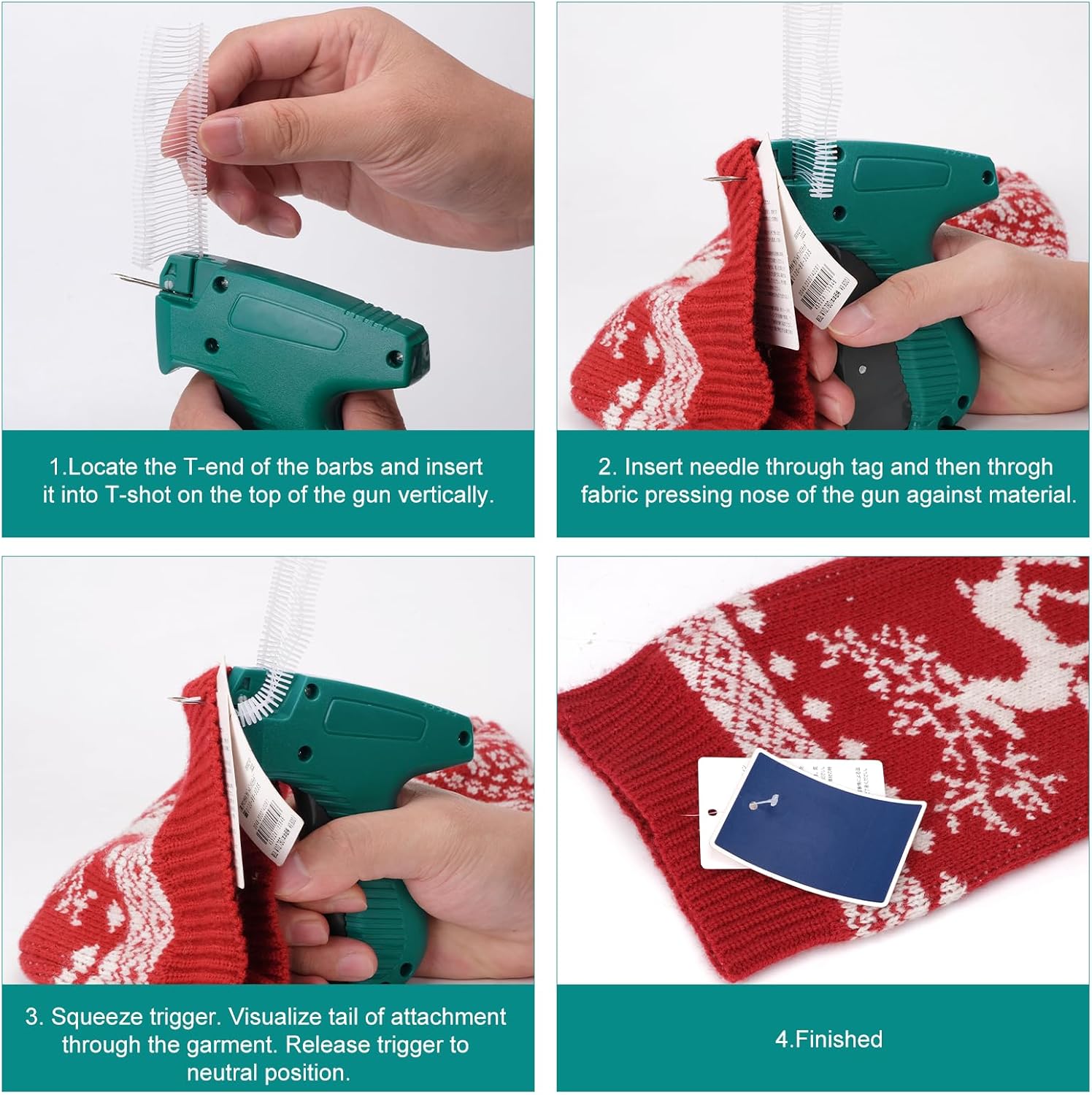 Thumbnail 2 de Glamgen Standard Retail Price Tag Applicator Gun for Garment Labellers (with storage case) and 2" barbs