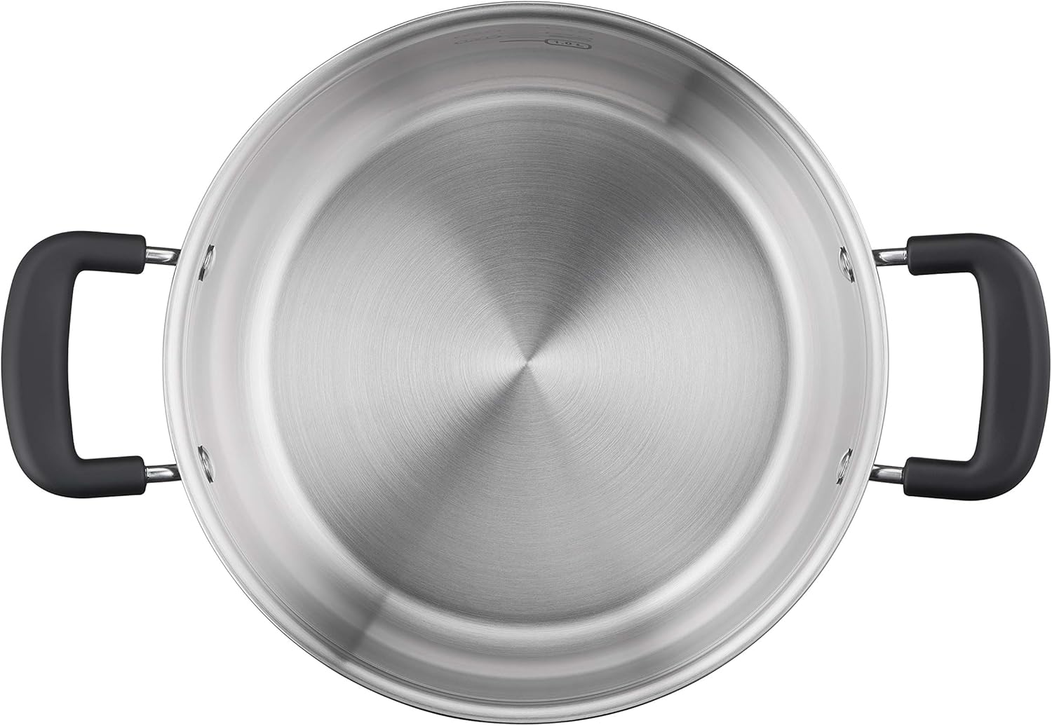 Detalle de Lagostina Pratica Casseruola in Acciaio 18/10 con Doppie Maniglie in Silicone, 20 cm