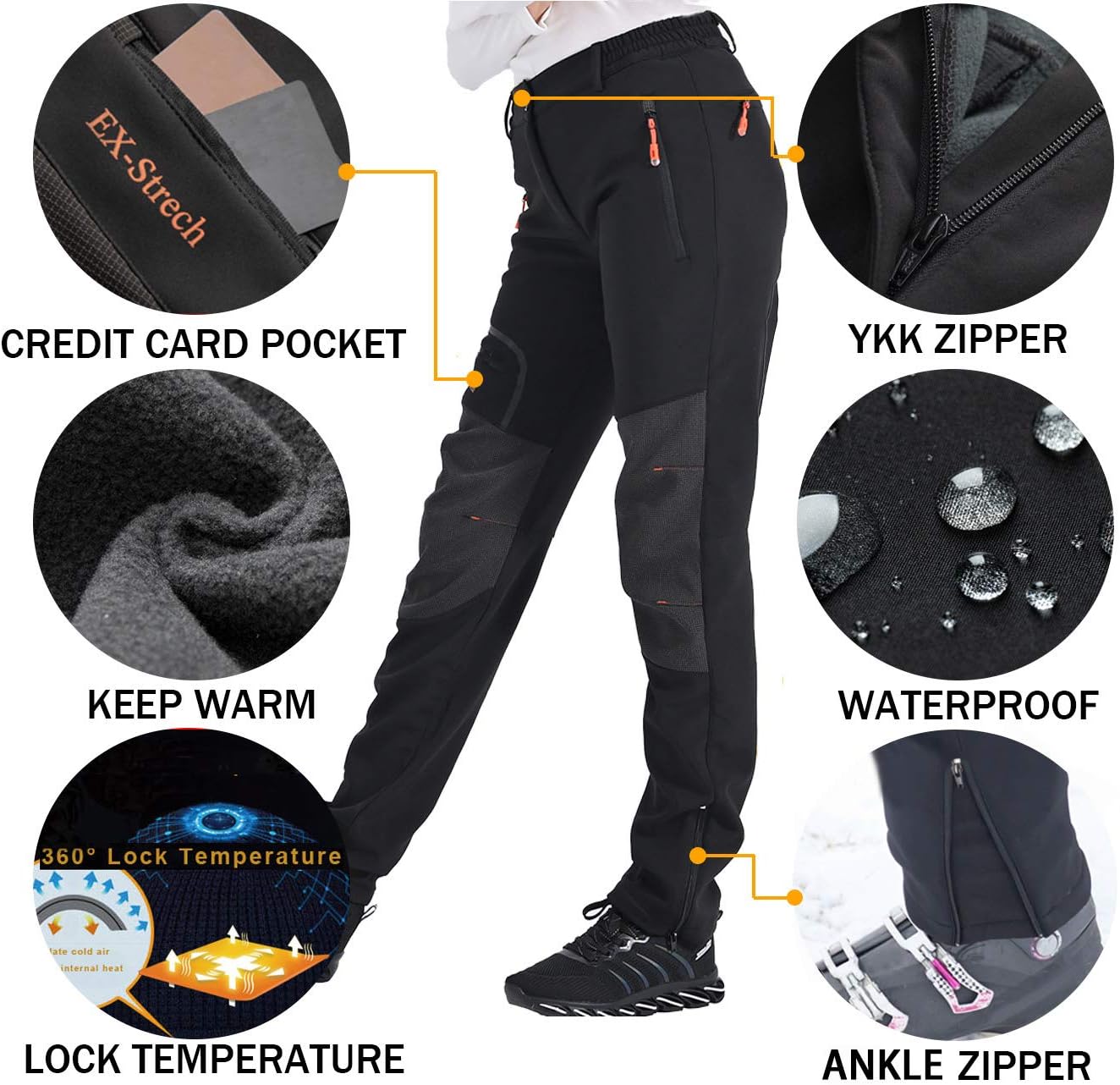 Thumbnail 2 de Postropaky Women's Softshell Ski Pants, Waterproof