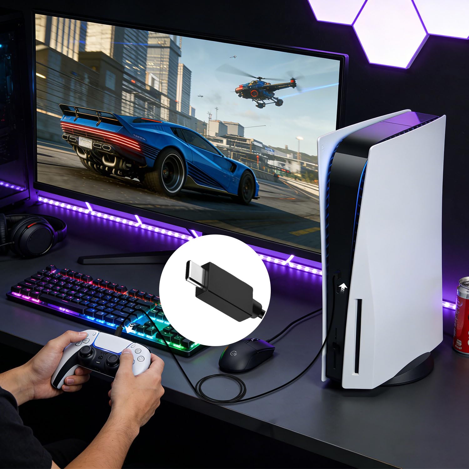 Thumbnail 6 de Tolesum 2 Metri Cavo Type-C per Controller