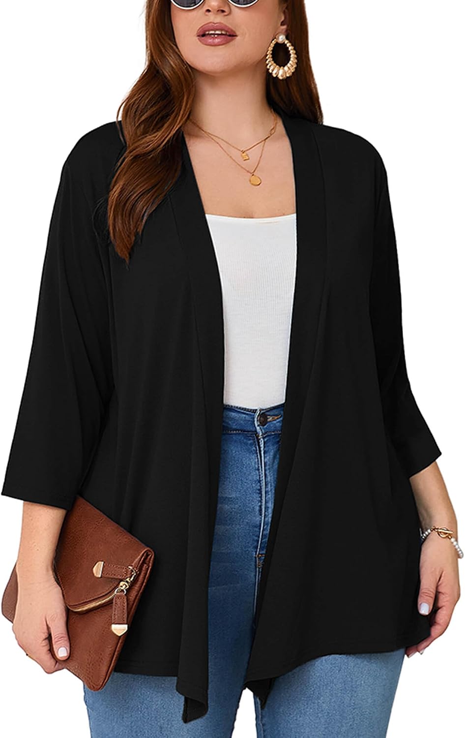 Detalle de AusLook Women's Plus Size Cardigan