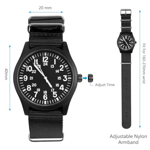 Detalle 2 de Vicloon Montre Homme Étanche Analogique