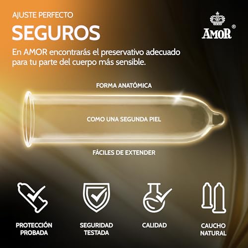 Detalle de AMOR Premium Préservatifs Neon – 50 pièces