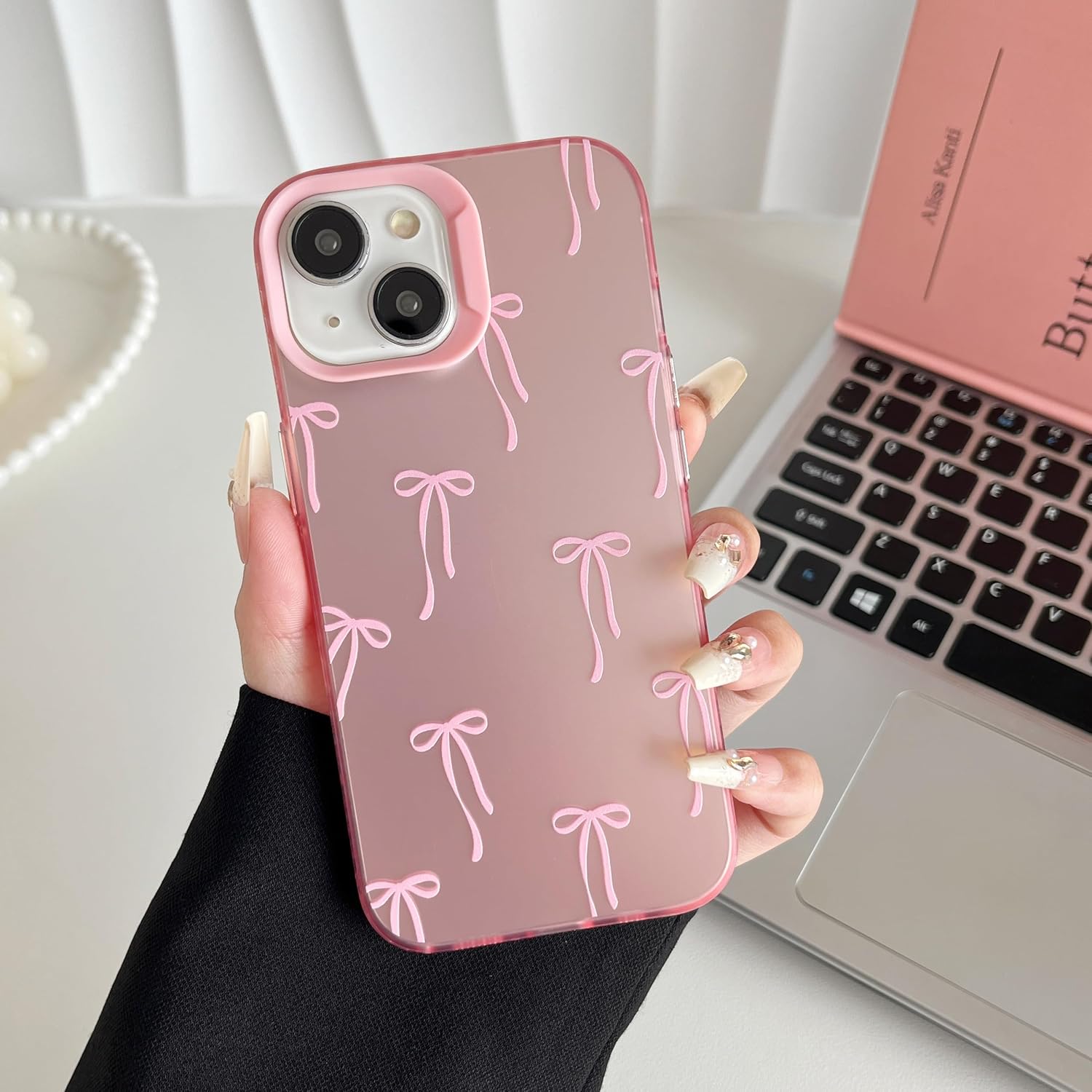 Detalle 2 de ZTOFERA Rosa Hülle für iPhone 13/14