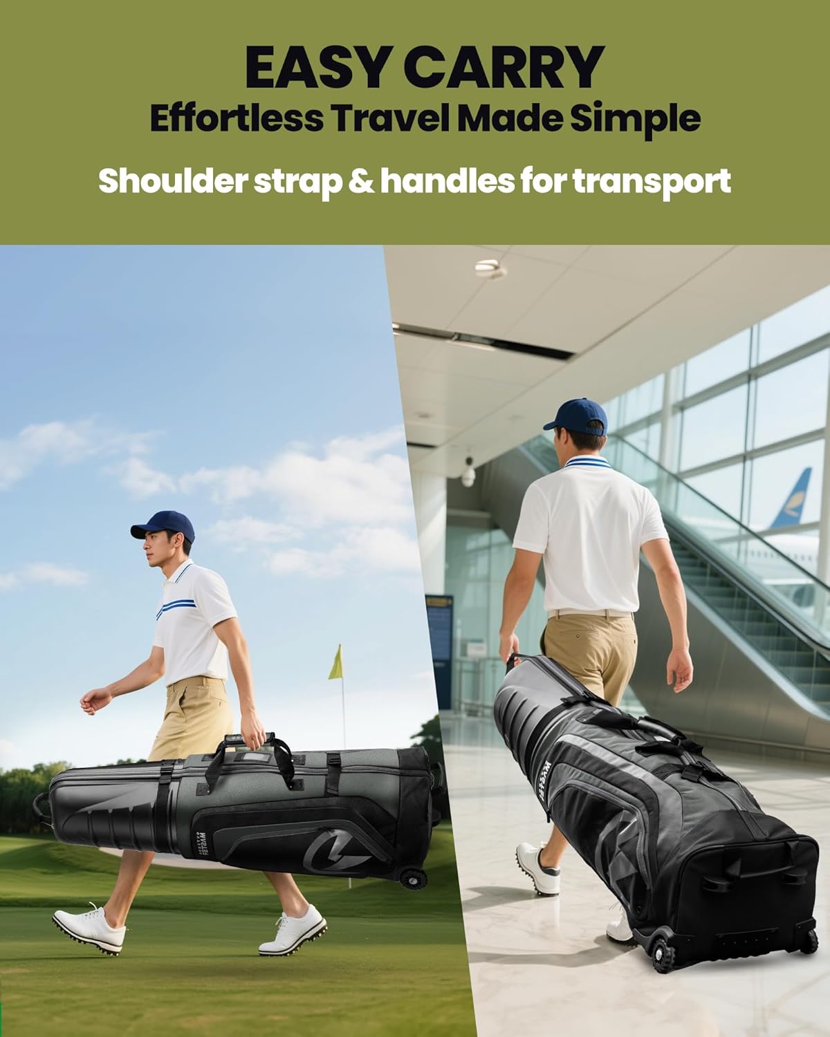 Thumbnail 6 de OutdoorMaster golf travel bag hard case 138 cm