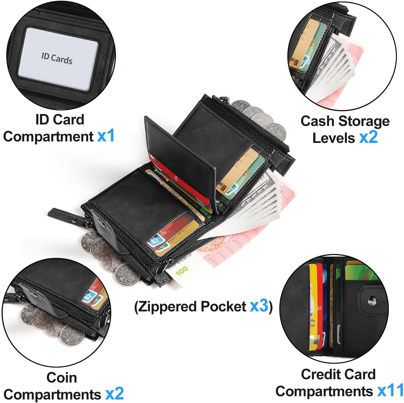 Thumbnail 2 de DASKING Men’s Wallet 16 in 1 leather