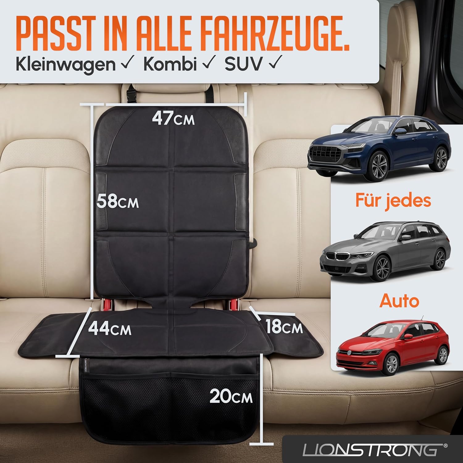 Thumbnail 6 de LIONSTRONG Kindersitzunterlage wasserabweisend