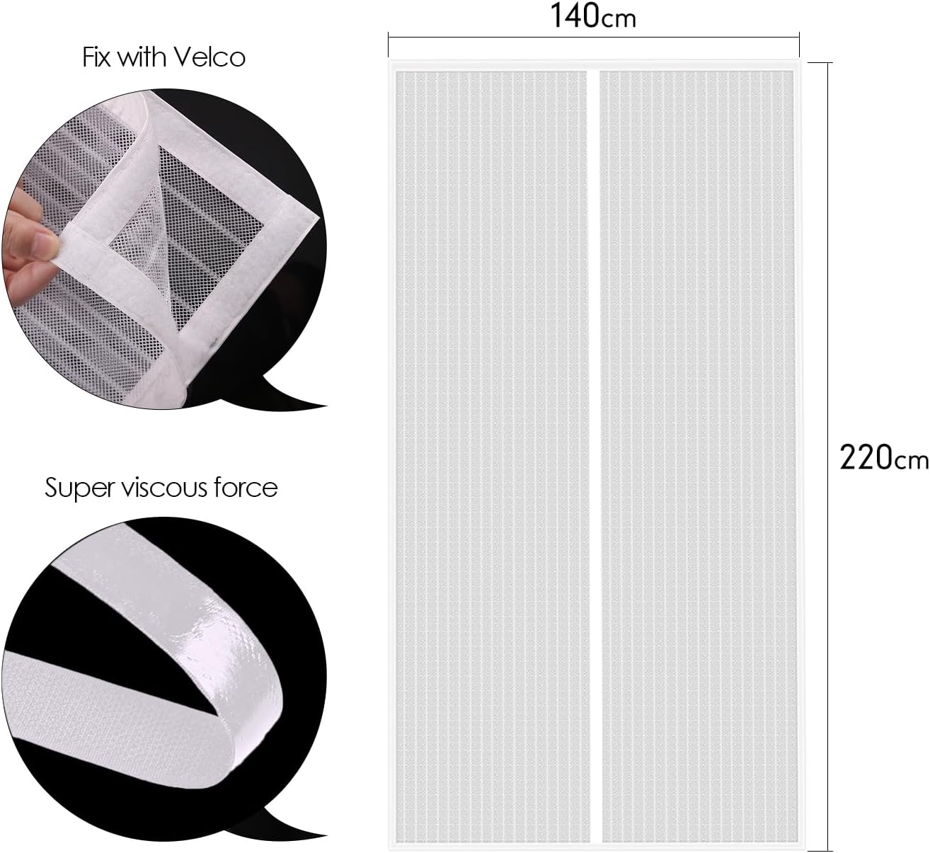 Thumbnail 2 de MYCARBON Moustiquaire Magnétique 140x220cm