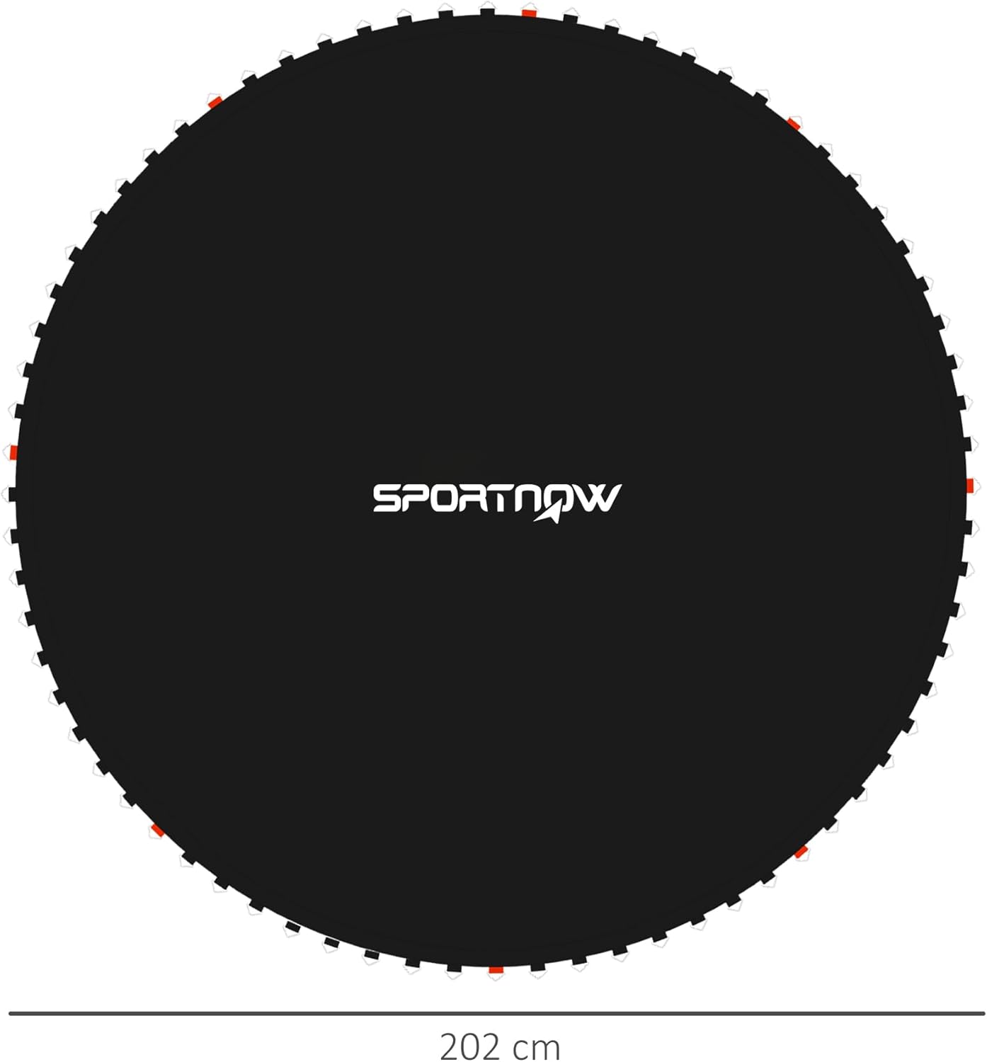 Thumbnail 6 de SPORTNOW tapis de rechange pour trampoline rond (Ø 202 cm) avec outil d’installation à ressort et crochets en V