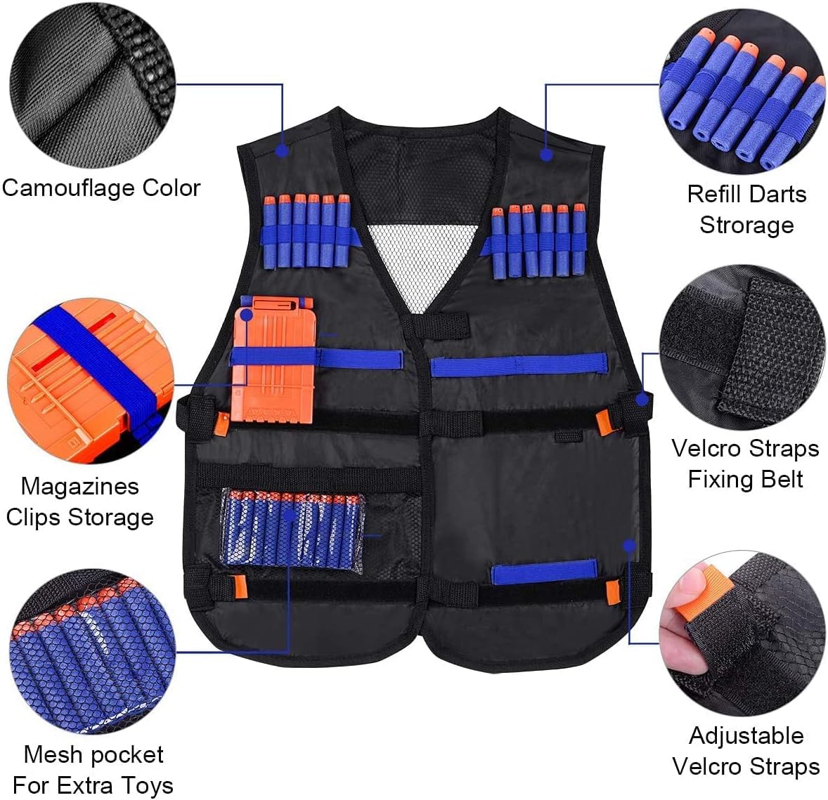 Detalle 2 de EXTSUD Kids Tactical Vest 80 dardi