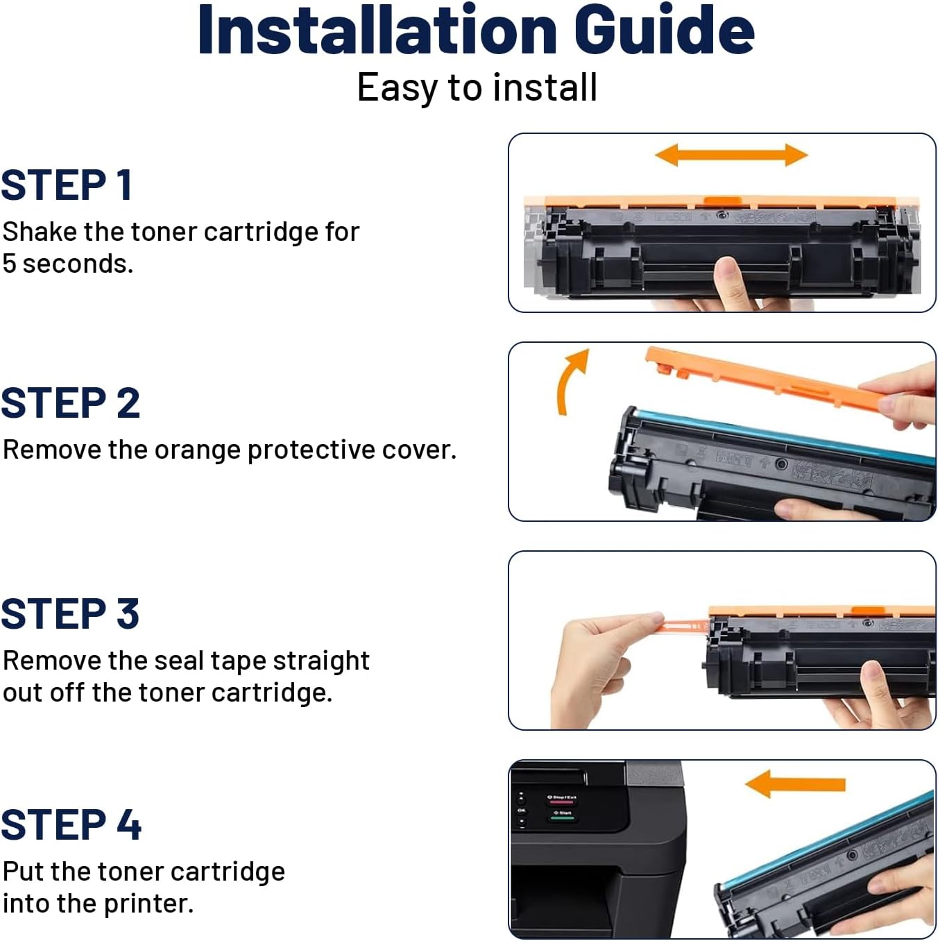Detalle 2 de Faedra CF248A 48A Black Toner Cartridges, 2-Pack with Upgraded Chip
