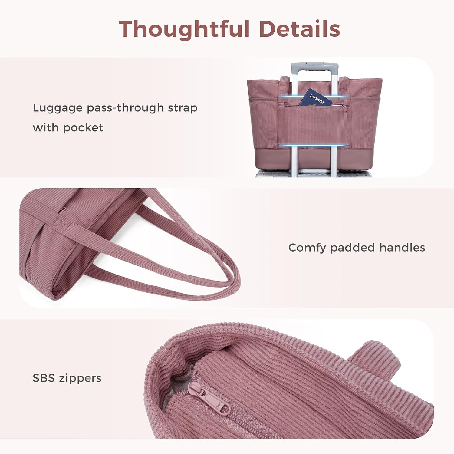 Detalle de ECOHUB Corduroy Tote Bag