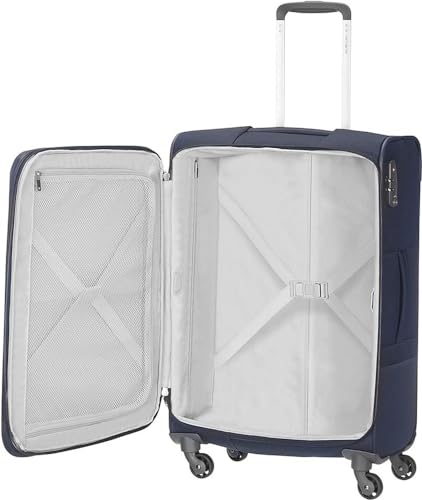 Detalle 2 de Samsonite Base Boost 78 cm Groß: Leichtes, erweiterbares Weichgepäck mit TSA-Schloss in Navy Blue
