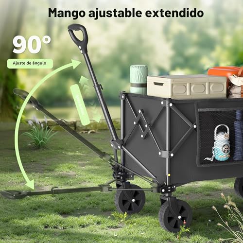 Detalle de Morpilot Plegable 220L / 150 kg: carro todoterreno para playa, césped y camping