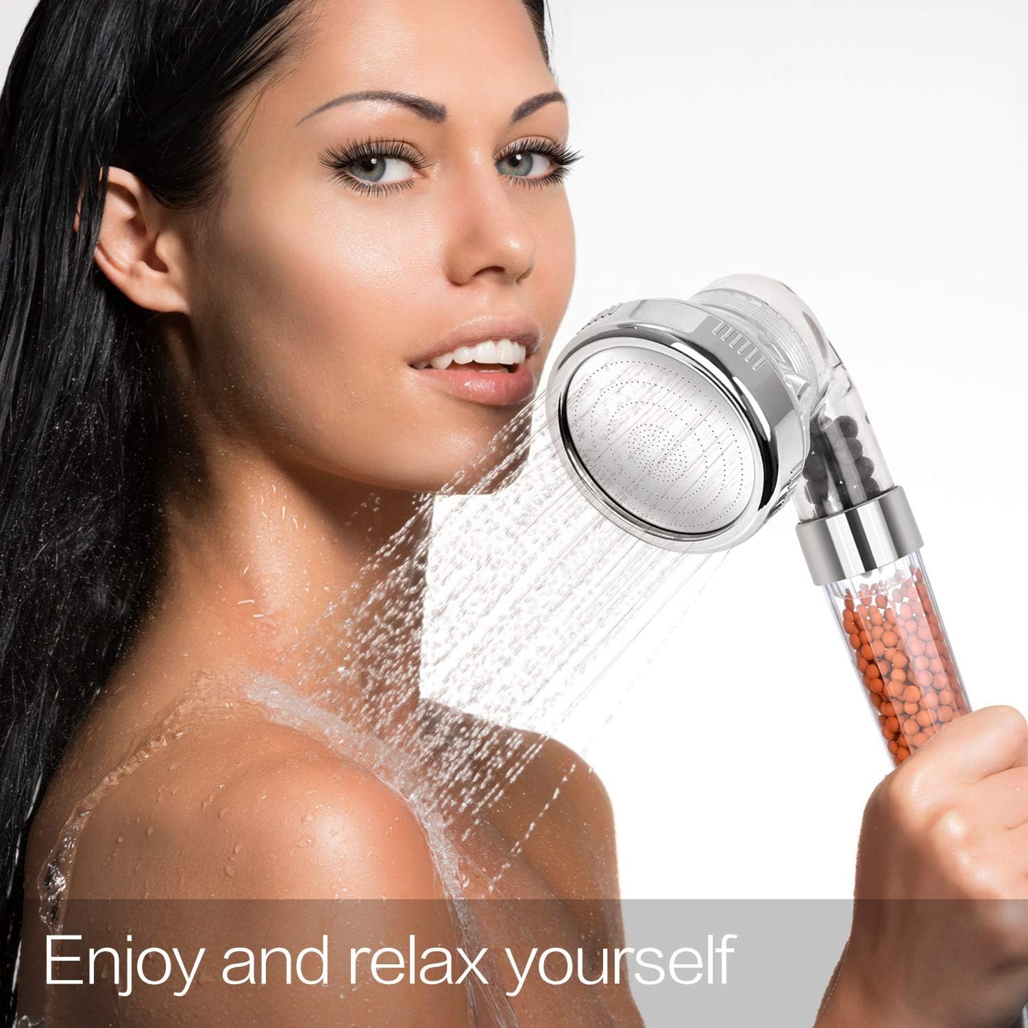 Thumbnail 1 de Pommeau de douche Magichome à 3 niveaux anti-calcaire, filtration ionique et 3 modes
