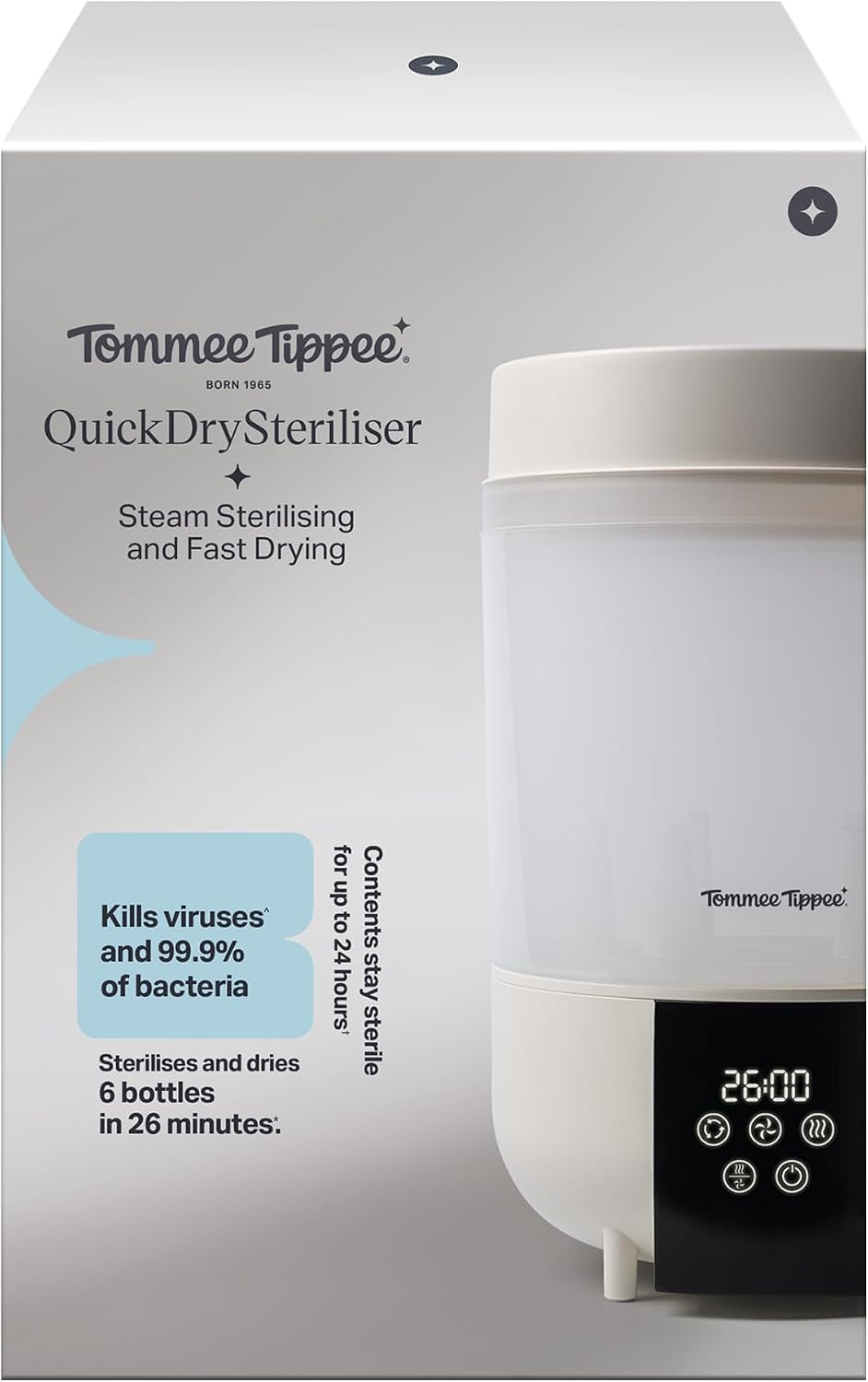 Detalle 2 de Tommee Tippee Quickdry Steriliser 26‑minute cycle