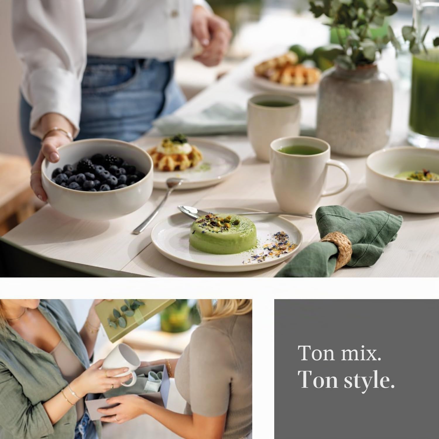 Detalle 2 de Photophore Winter Glow en porcelaine Premium de like. by Villeroy & Boch — Blanc