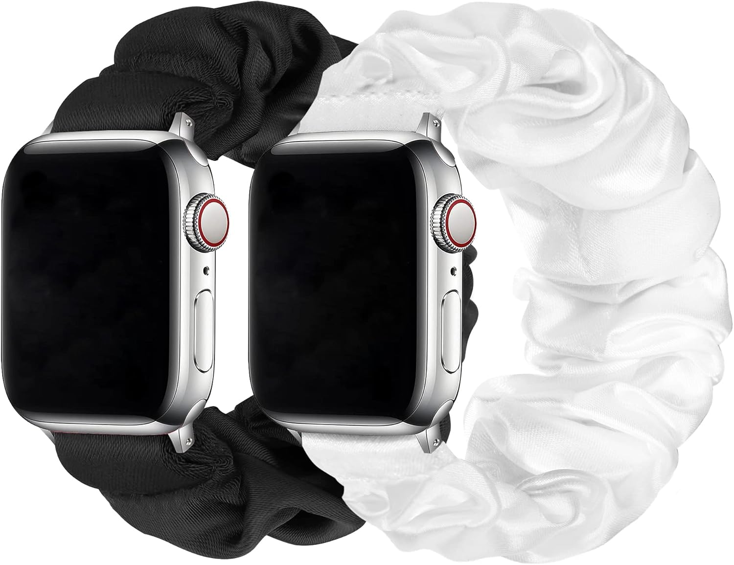 Thumbnail 6 de Meideli 2 Pack Pattern Printed Fabric Wristband for Apple Watch Scrunchie Strap