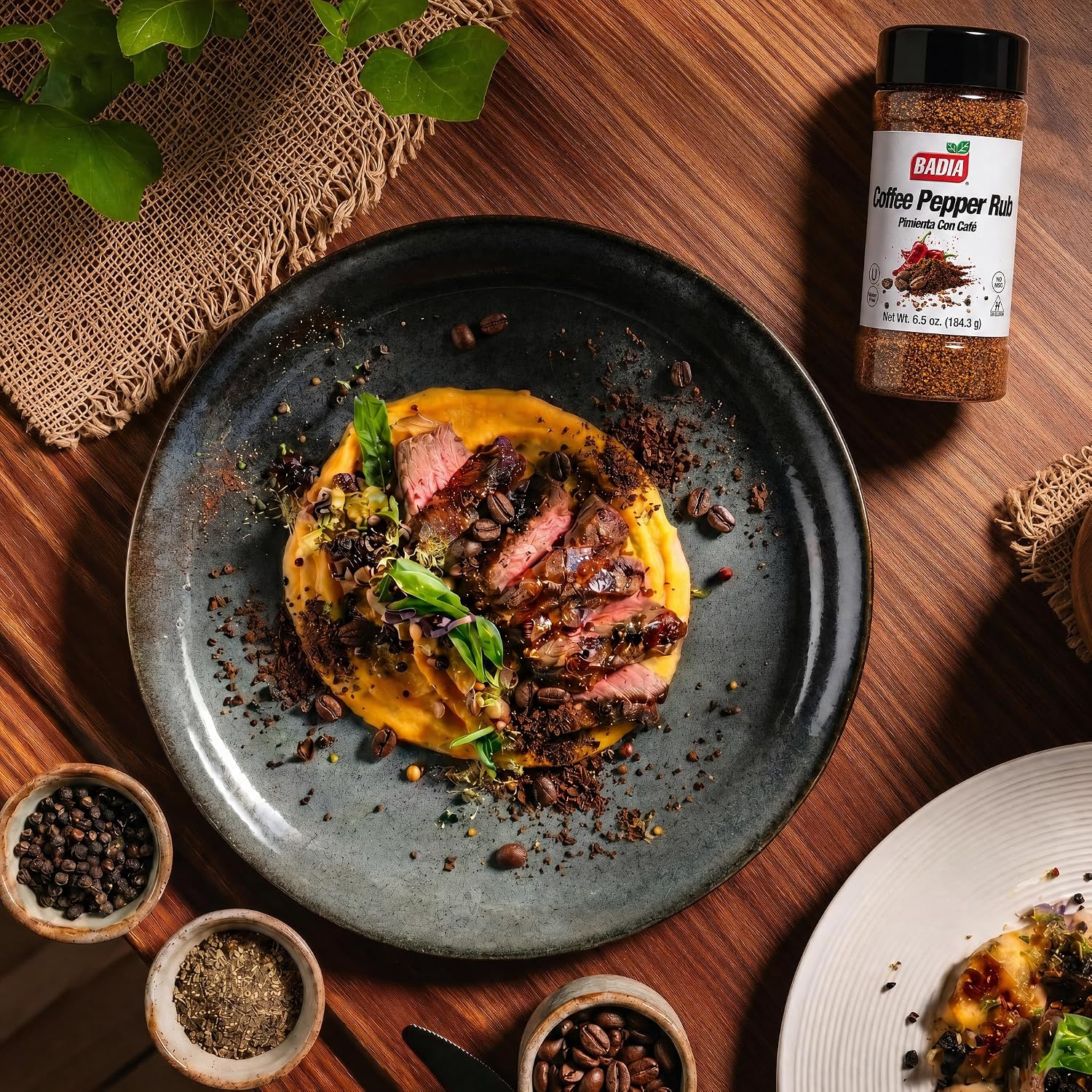 Thumbnail 3 de Badia Coffee Pepper Rub, 6.5 oz Coffee, Chili & Garlic Seasoning