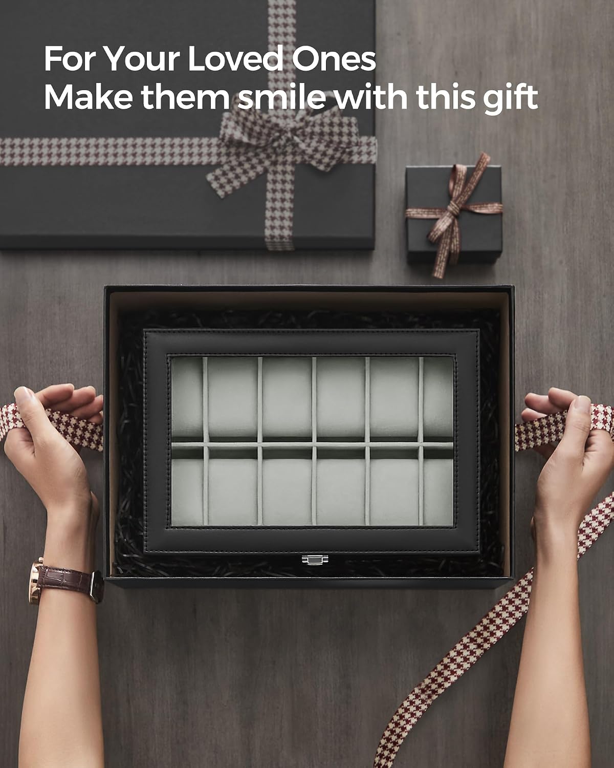 Thumbnail 5 de SONGMICS JWB12BK watch box 12-slot