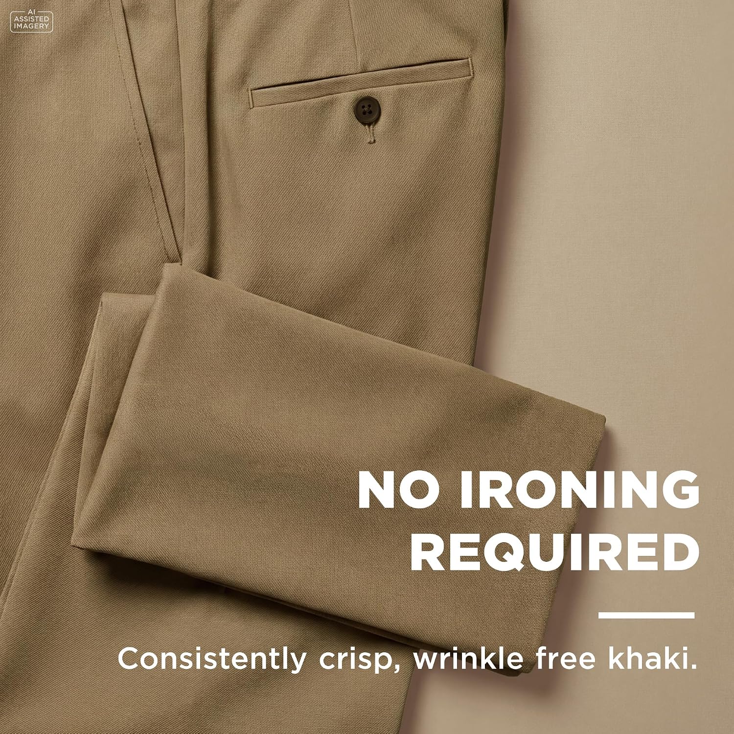 Detalle 2 de Haggar Premium No Iron Khaki Classic Fit Pants